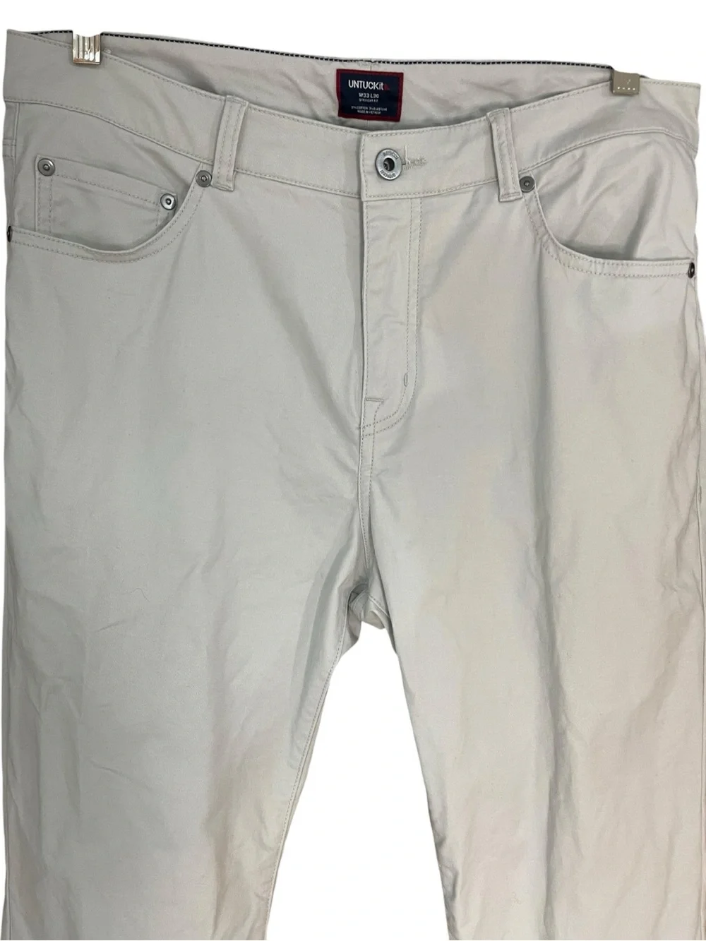 UNTUCKit 5-Pocket Chino Straight Fit Pants Gray